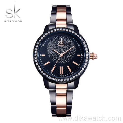 SK Super Starry Sky Rhinestone Chain Stainless Steel Watches for Women Top Brand Clock Lady Wrist Quartz Watch Relogio Feminino